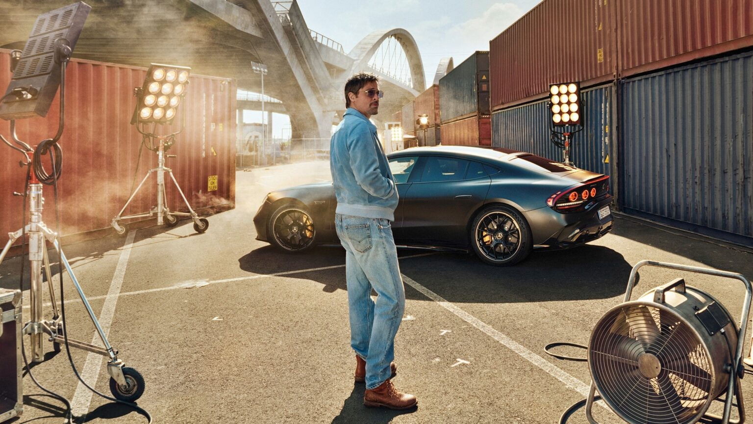 Brad Pitt și Mercedes Amg