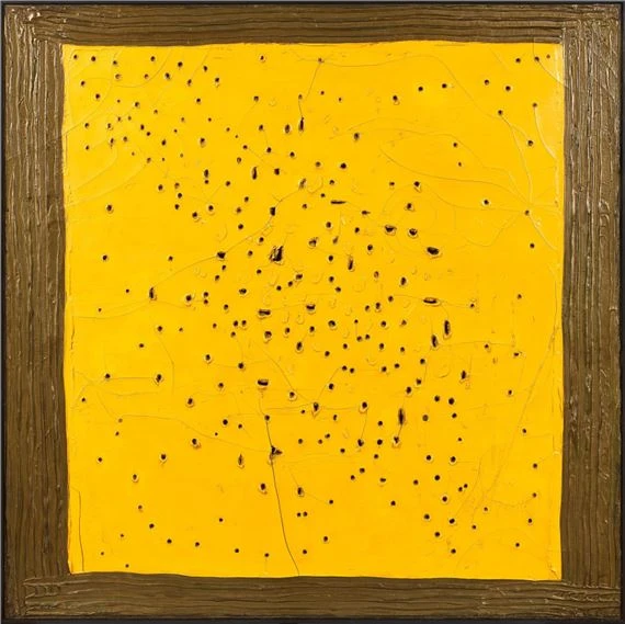 Cu Concetto Spaziale, Mezzogiorno In Piazza S. Marco al lui Lucio Fontana